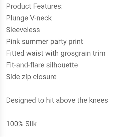 The Kooples NWT Fit and Flare,floral,sleeveless dress sz.2 women's 6-8 Pink/blk - Picture 9 of 9